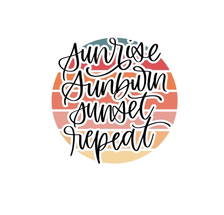 Sunrise Nautical Beach Sticker