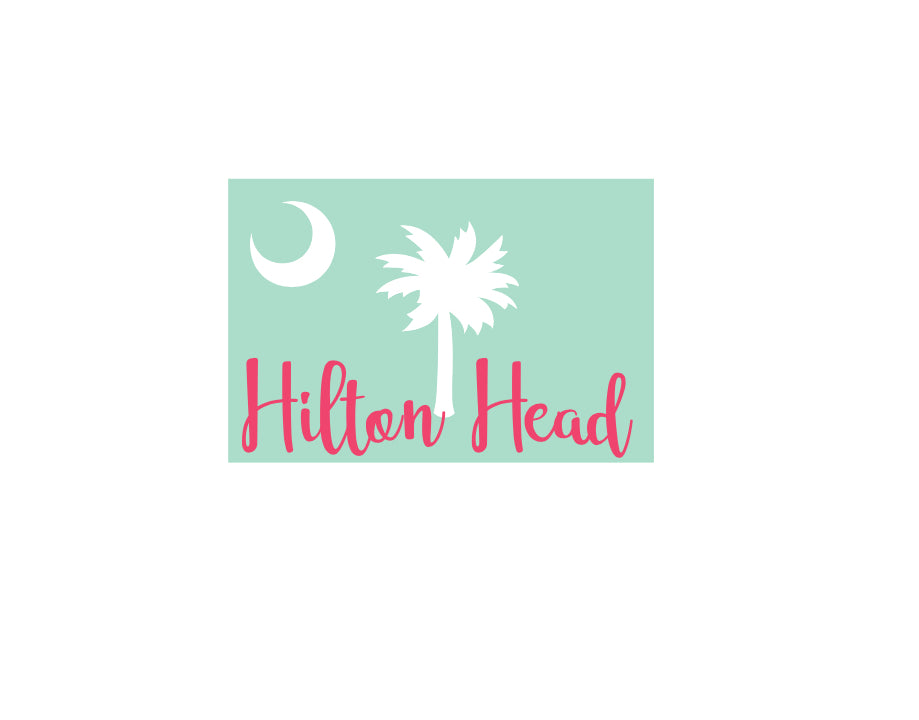 Hilton Head SC Flag Stickers