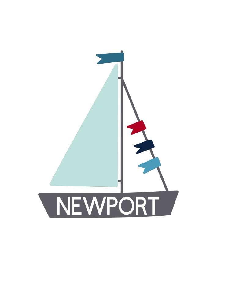 Newport Sailboat Stickers