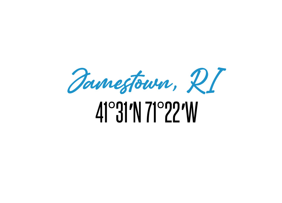 Jamestown, RI — Coordinates Blue